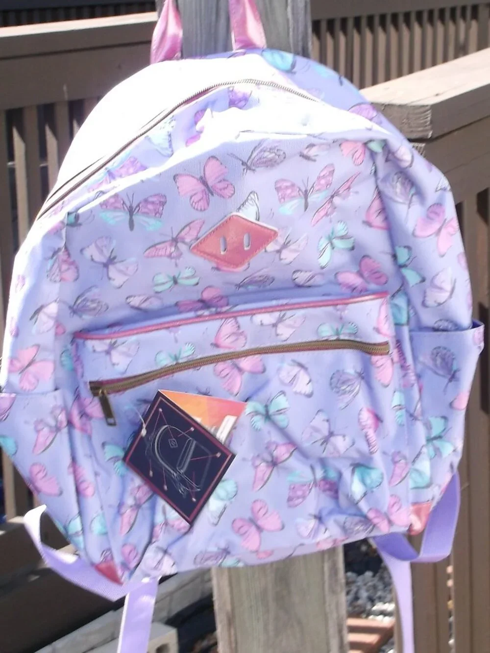 Emma & Chloe Butterfly Backpack • 11x16 • NWT • + Disney Stitch Pencil Pouch